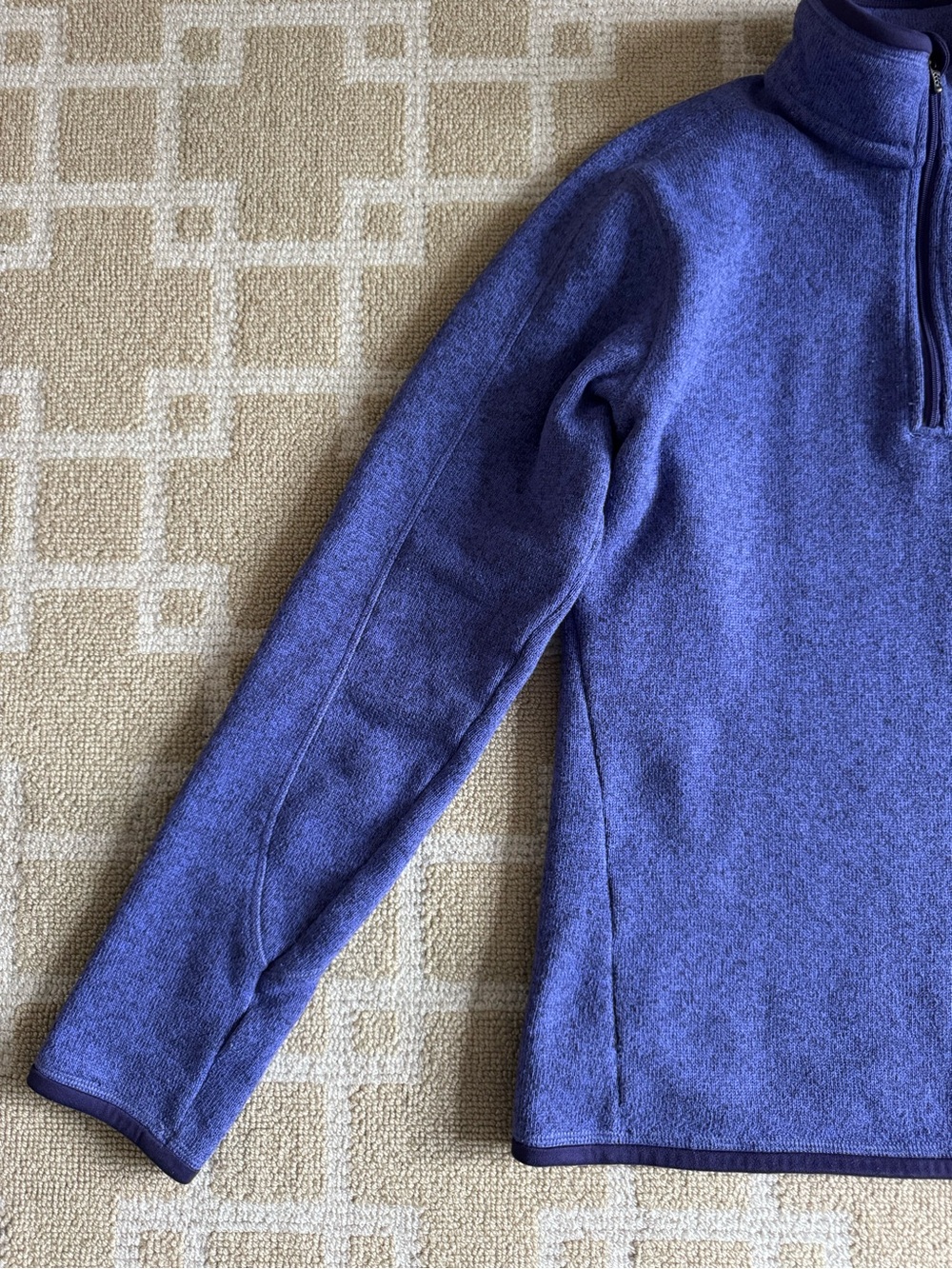 Patagonia Better Sweater 1/4 Zip Fleece Pullover Purple Medium - Picture 6 of 12